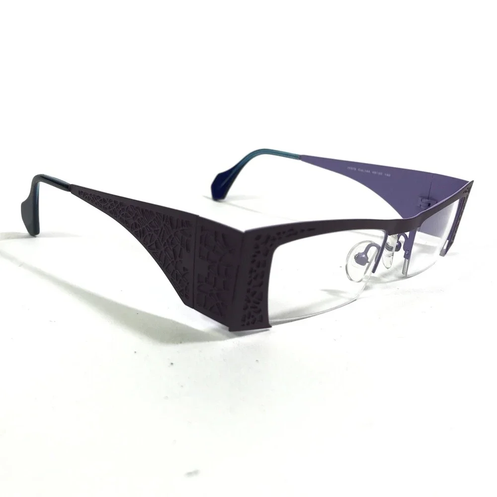 Iyoko-Inyake Eyeglasses Frames IY579 Col.144 Purple Rectangular 49-20-140